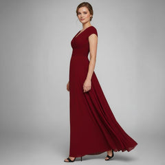 Vestido Longo De Festa Decote Em V Adalia