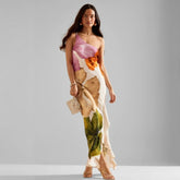 Vestido Feminino Longo Flowers