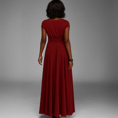 Vestido Longo De Festa Decote Em V Adalia