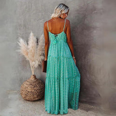 Vestido Longo Verde Água Cyla