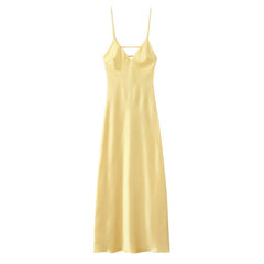Vestido Midi Amarelo Manteiga Catarine