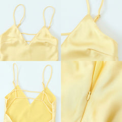 Vestido Midi Amarelo Manteiga Catarine