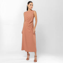 Vestido Midi Elegante Pêssego Jolie