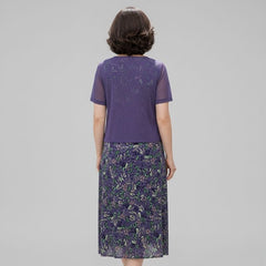 Vestido Midi Elegante Roxo Carol