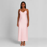 Vestido Midi Rosa Claro Catarine