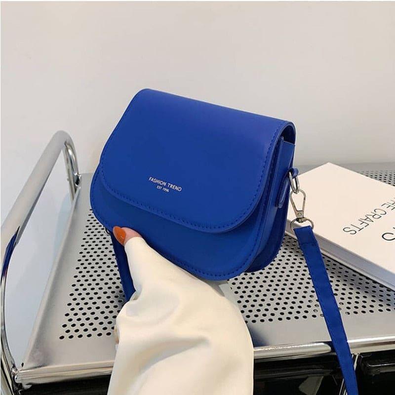 Bolsa Minimalista Feminina Yana Azul Royal