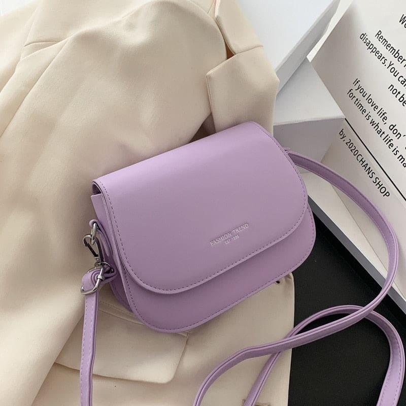 Bolsa Minimalista Feminina Yana Roxo