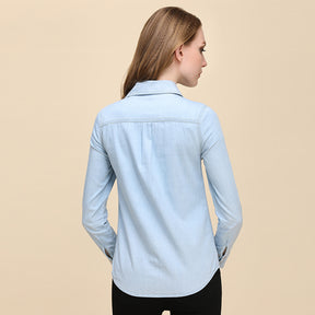 Camisa Feminina Social Jeans Joana - Coradon