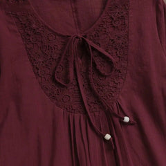 Blusa Feminina De Crochê Ághata Vermelho - Coradon