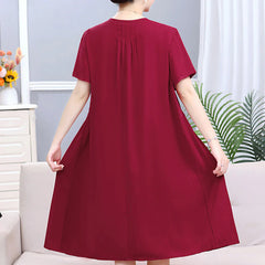 Vestido Midi Fresco Sarah Rosa - Coradon