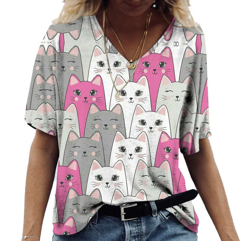 T-shirt Fermina Com Decote V Felícia - Coradon