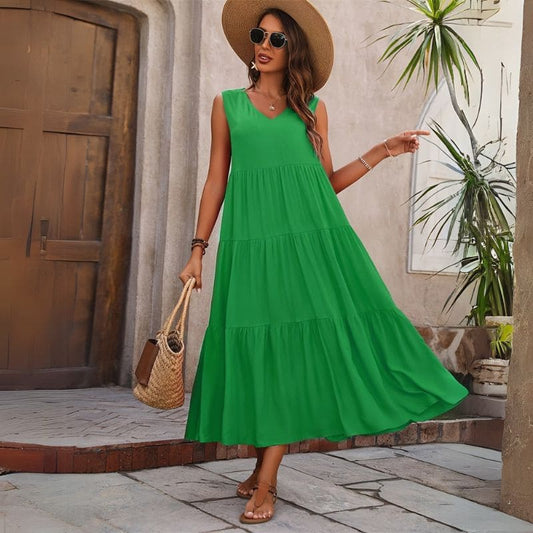 Vestido Longo Liso Cida