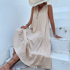 Vestido Midi Sem Mangas Lyra