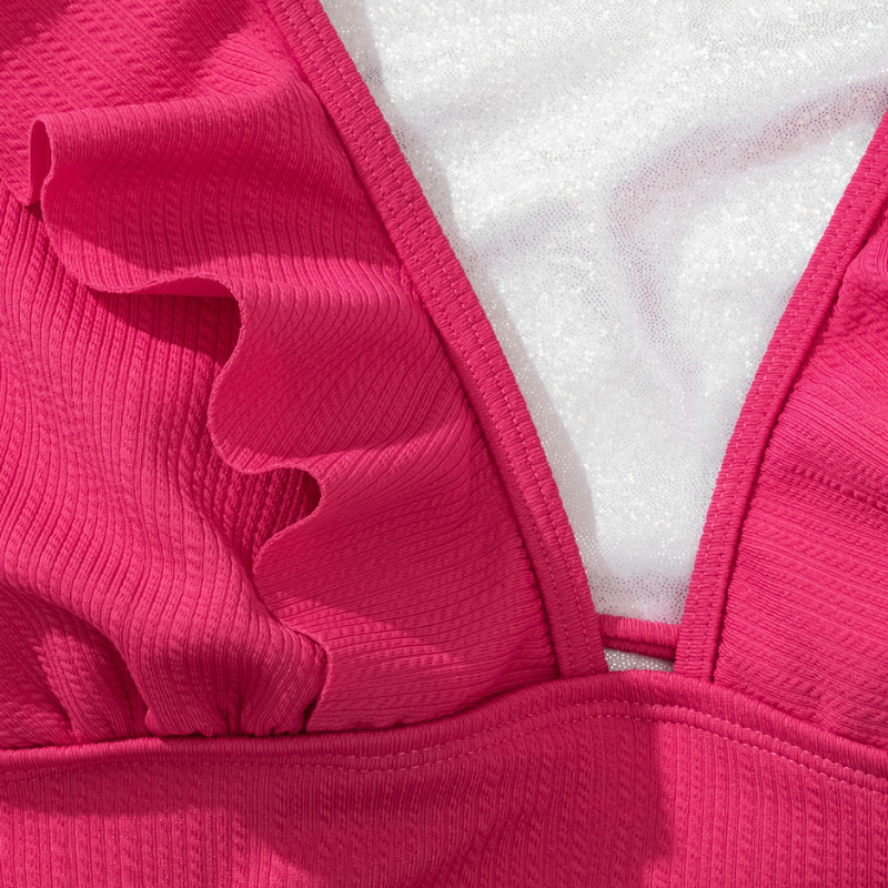 Maiô Feminino Decote Plissado Grace