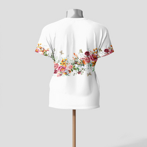 Blusa Feminina Manga Curta Floral Luciene - Coradon