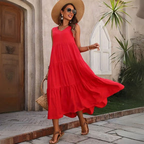 Vestido Longo Liso Cida