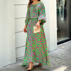 Conjunto Feminino Blusa e Saia Longa Laura