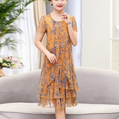 Vestido Curto Com Babados Enola