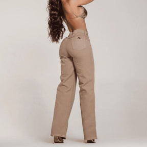 Calça Feminina Wide Leg Nude Tailor