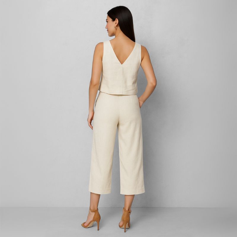 Conjunto Feminino Alfaiataria Linho Magda