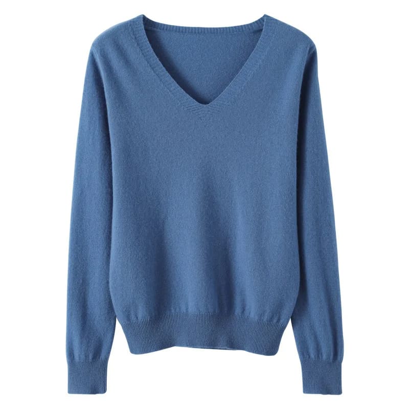 Blusa Feminina Manga Longa Jussara Azul - Coradon