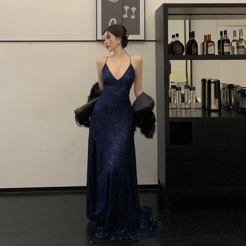 Vestido Longo Fenda Lateral Festa Judith
