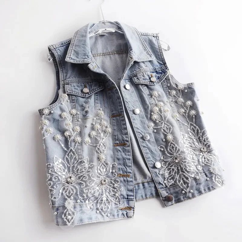 Colete Jeans Feminino Curto Luara