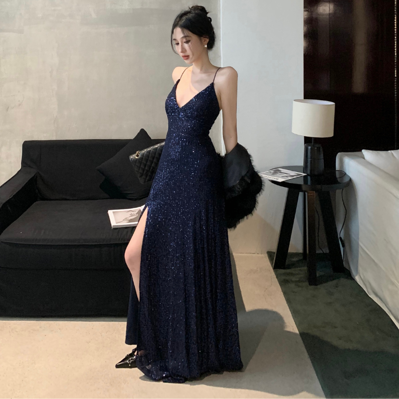 Vestido Longo Fenda Lateral Festa Judith