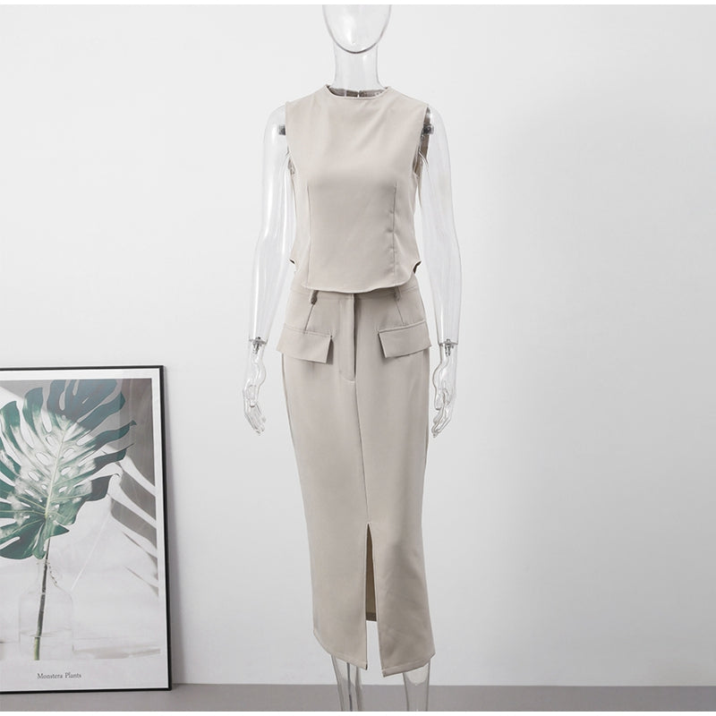 Conjunto Feminino Blusa e Saia Jade