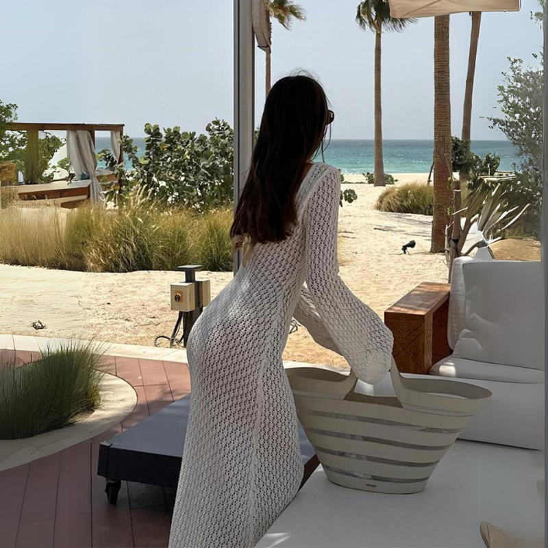 Saída De Praia Crochê Longa Zoé