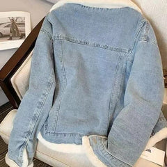 Jaqueta Jeans Feminina Peluciada FLASH