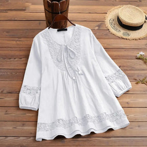 Blusa Feminina De Crochê Ághata Branco - Coradon