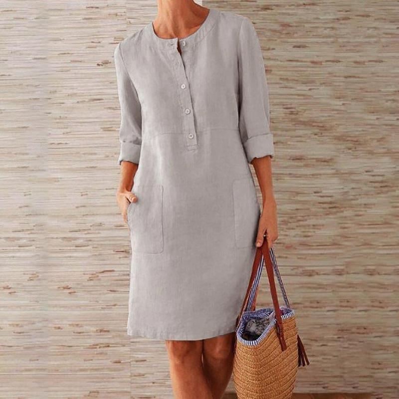 Vestido Curto Linho Jolie - Coradon