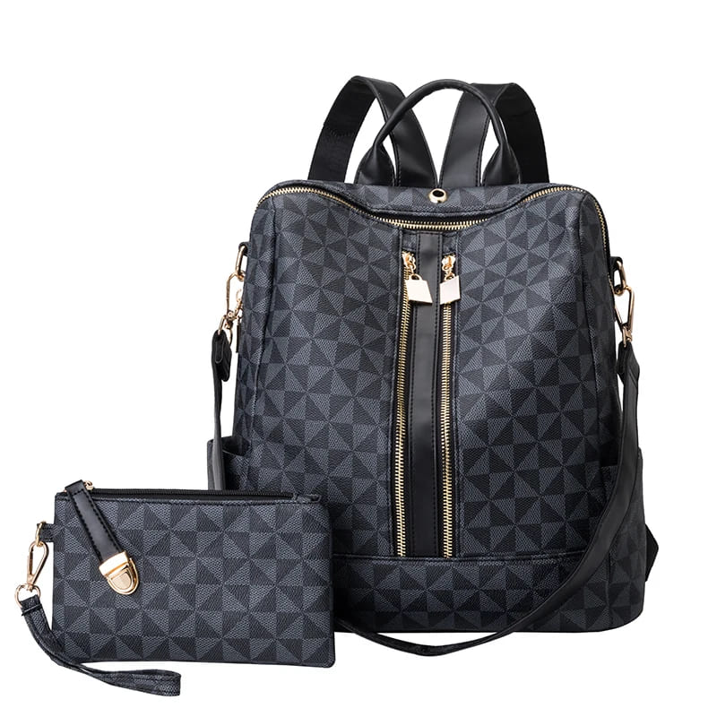 Mochila de Couro Feminina Lady + BRINDE
