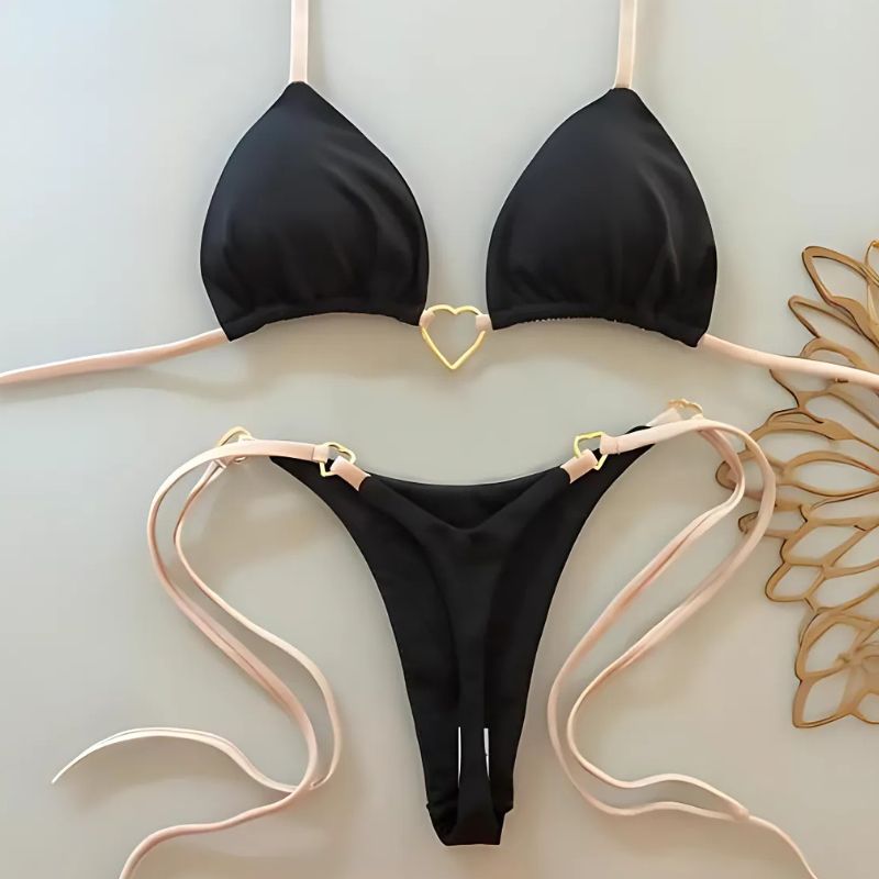 Biquíni Fio Dental Cortininha Heart