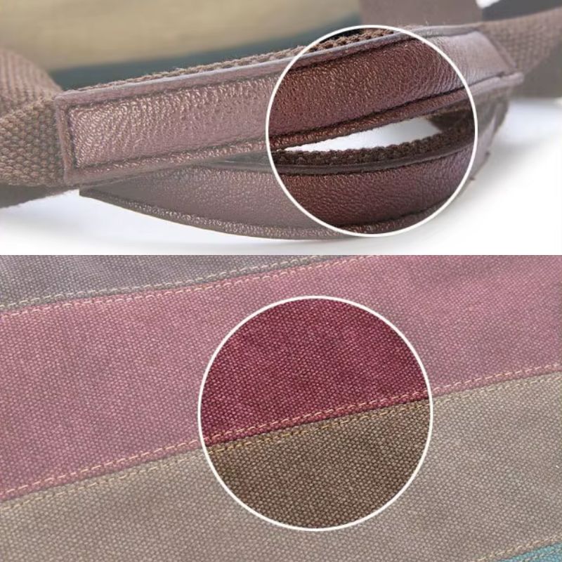 Bolsa Grande Feminina De Lona Rainbow