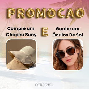 Chapéu De Praia Proteção UV Suny + ÓCULOS BRINDE