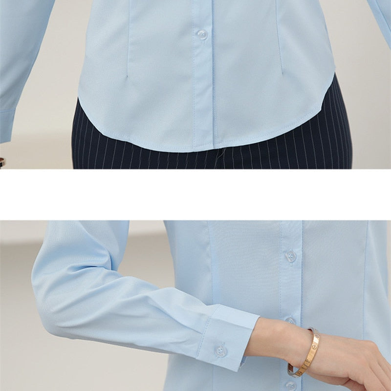 Camisa Feminina Social Manga Longa Work - Coradon