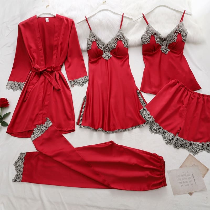 Pijama Feminino Conjunto Seda Cetim SweetDream