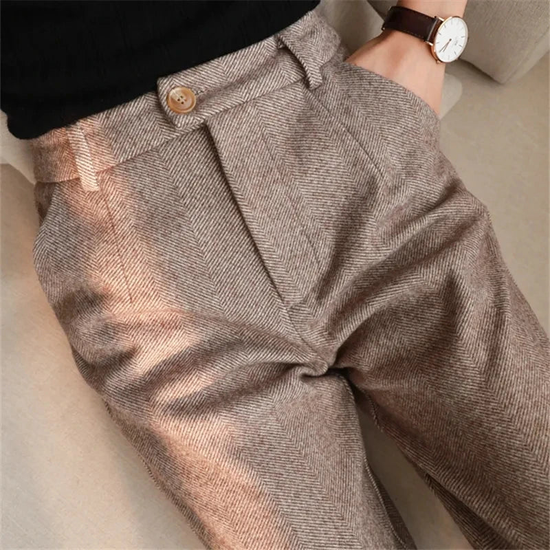 Calça Feminina Alfaiataria Reta Lapis Anne - Coradon