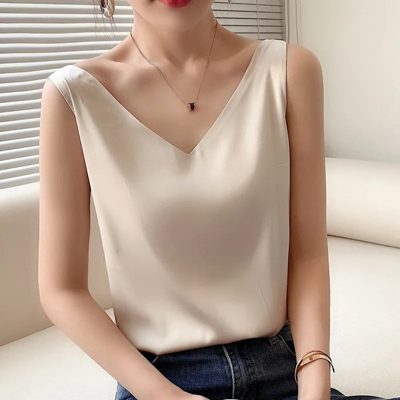 Blusa Feminina Seda Marcela Champanhe - Coradon