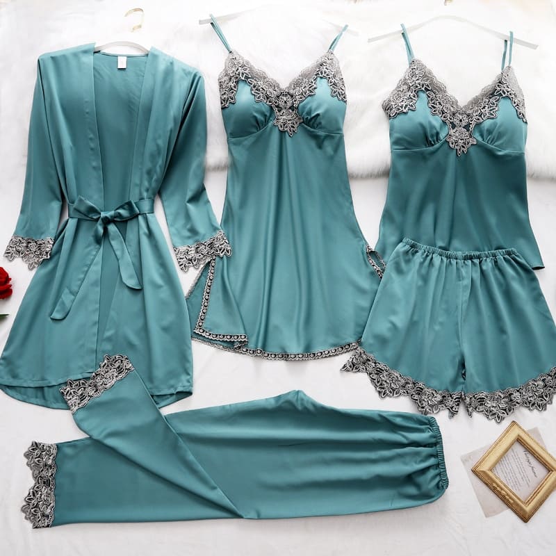 Pijama Feminino Conjunto Seda Cetim SweetDream