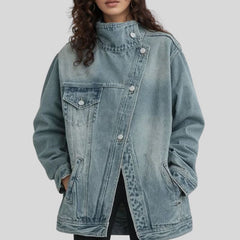 Jaqueta Feminina Jeans Gola Alta Hickman