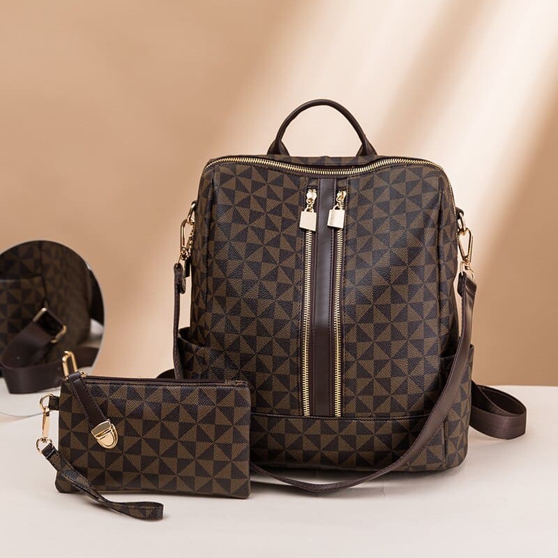 Mochila Feminina Couro Lady + BRINDE - Coradon