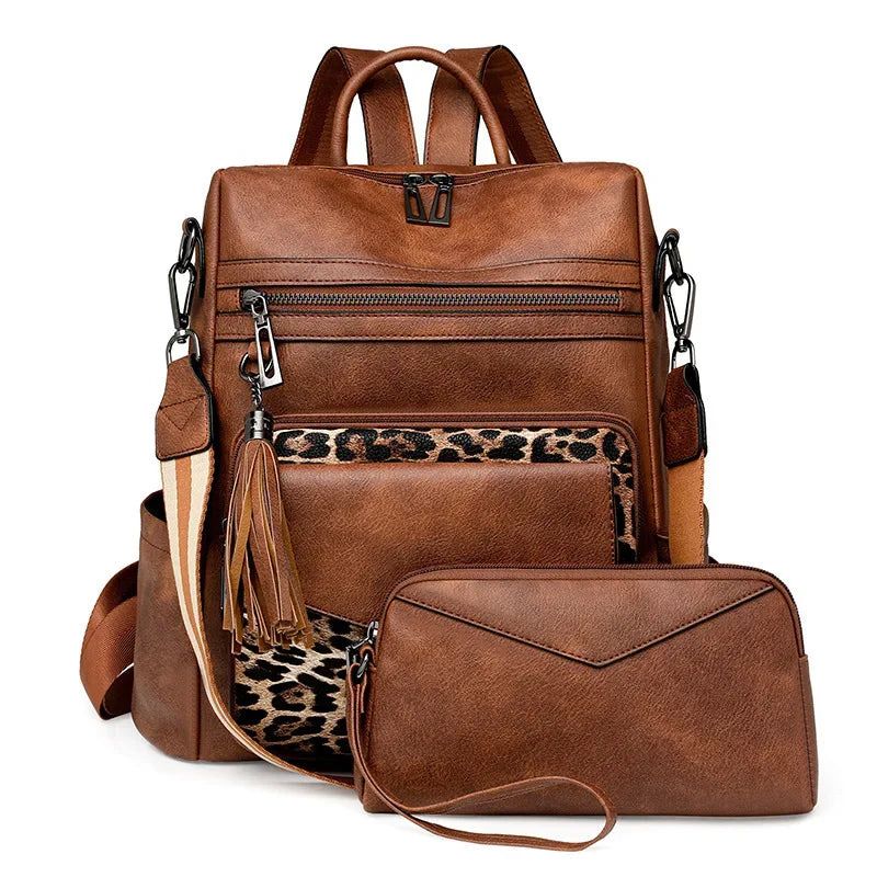 Mochila de Couro Feminina Venture + BRINDE