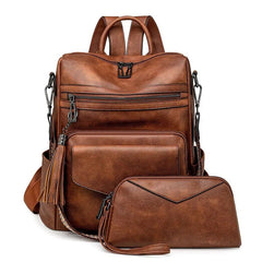 Mochila de Couro Feminina Venture + BRINDE