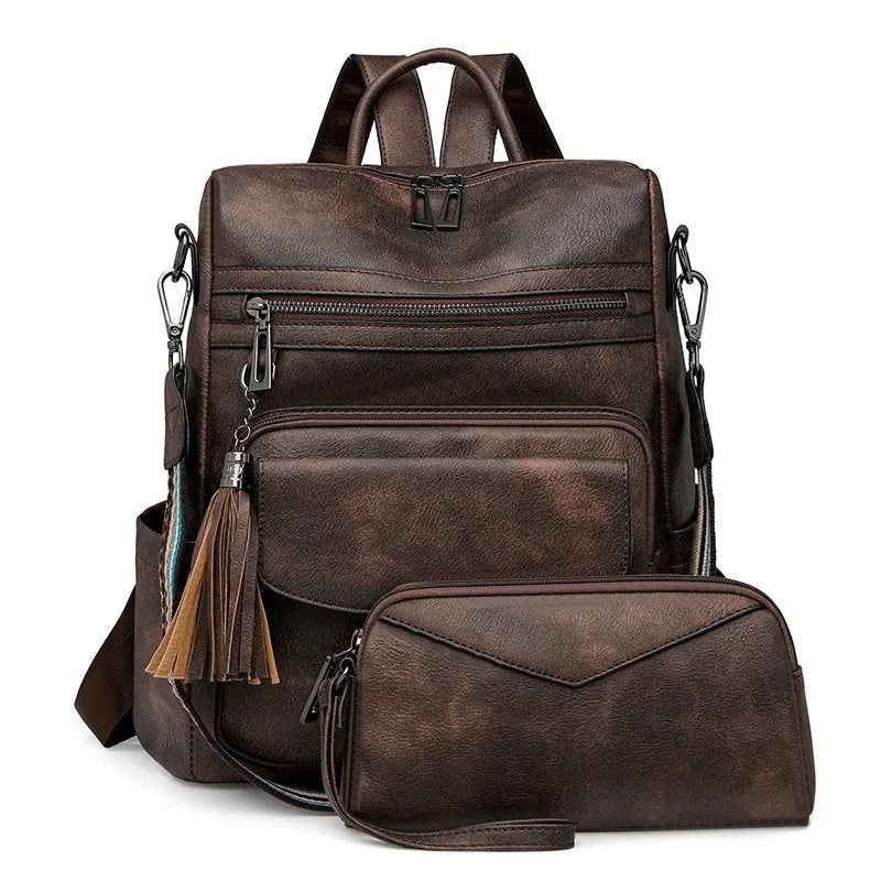 Mochila de Couro Feminina Venture + BRINDE