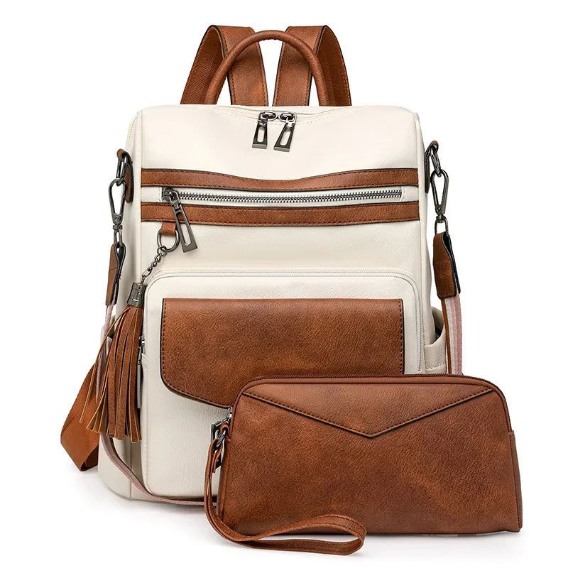 Mochila de Couro Feminina Venture + BRINDE