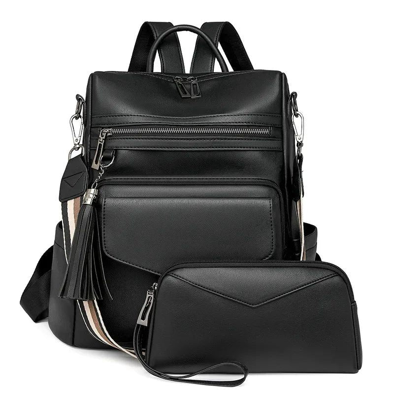 Mochila de Couro Feminina Venture + BRINDE