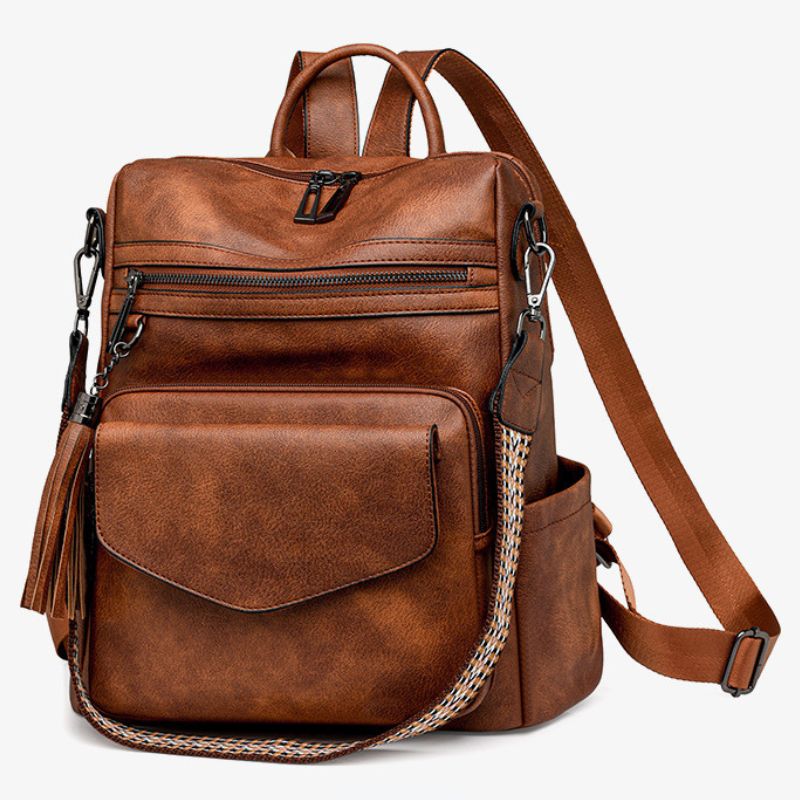 Mochila de Couro Feminina Venture + BRINDE